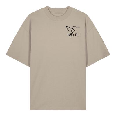 Oversize T-Shirt | Unisex | schwarzer Druck Miniaturansicht
